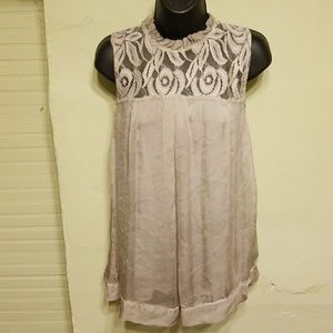 Silk Ruffle lace top